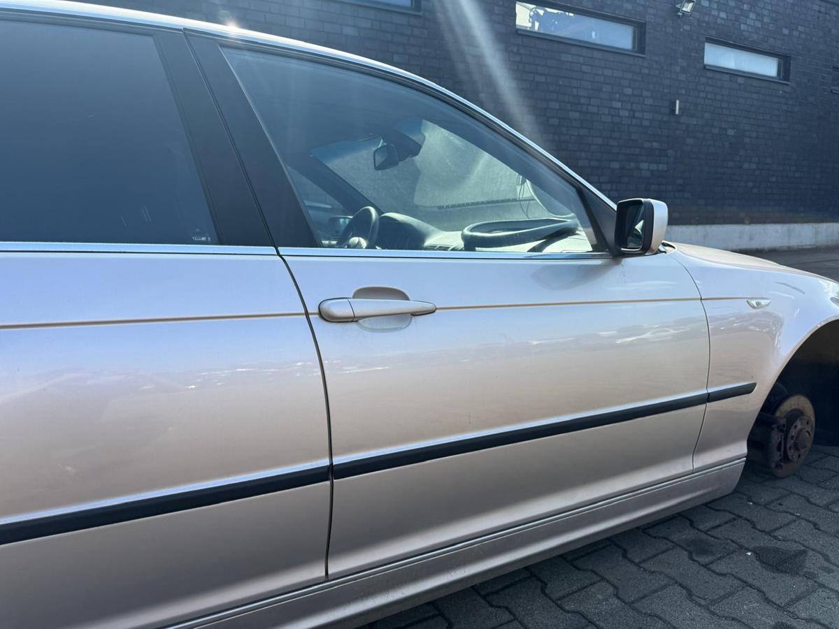 BMW 3er E46 original Tür vorn rechts 490 Diamant Metallic Titansilber Rohbau BJ04